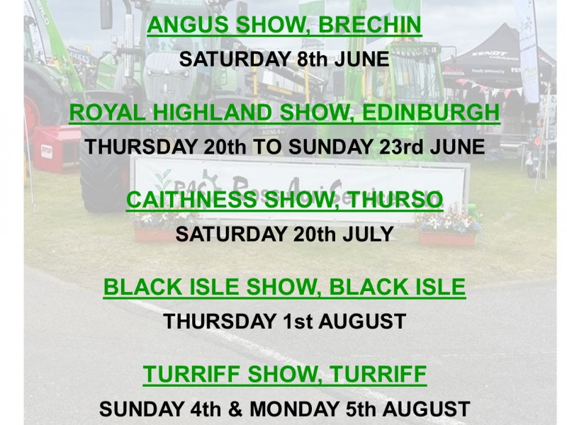 Show Dates